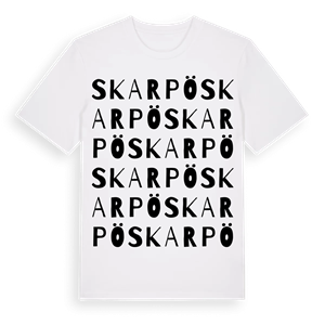 Skarpö ordlek t-shirt – ekologisk bomull t-shirt från Pinshirt