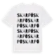 White t-shirt med Skarpö ordlek t-shirt