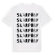 White t-shirt med Skarpöby ordlek t-shirt