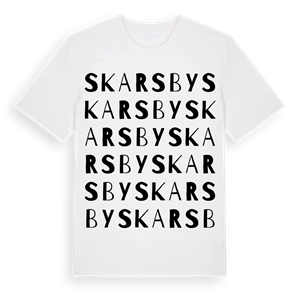 Skarsby ordlek t-shirt – ekologisk bomull t-shirt från Pinshirt