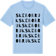 Blue Soul t-shirt med Skebobruk ordlek t-shirt