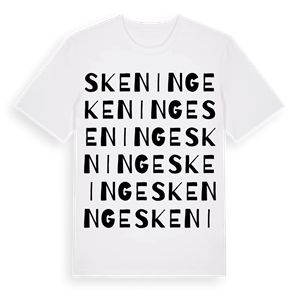 Skeninge ordlek t-shirt – ekologisk bomull t-shirt från Pinshirt