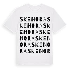 Skenora ordlek t-shirt – ekologisk bomull t-shirt från Pinshirt