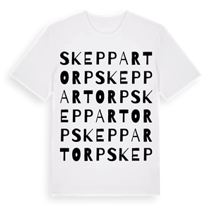 Skeppartorp ordlek t-shirt – ekologisk bomull t-shirt från Pinshirt