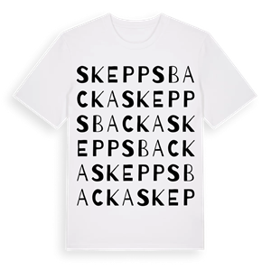 Skeppsbacka ordlek t-shirt – ekologisk bomull t-shirt från Pinshirt