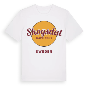 Skogsdal cirkel t-shirt – ekologisk bomull t-shirt från Pinshirt