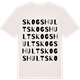 Vintage White t-shirt med Skogshult ordlek t-shirt