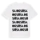 White t-shirt med Skogsö ordlek t-shirt