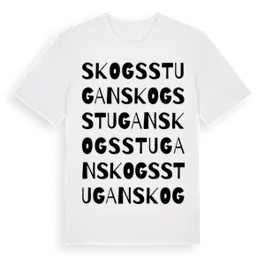 Skogsstugan ordlek t-shirt – ekologisk bomull t-shirt från Pinshirt