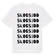 White t-shirt med Skogsudd ordlek t-shirt