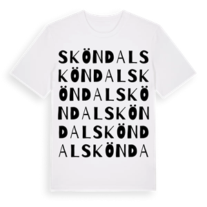 Sköndal ordlek t-shirt – ekologisk bomull t-shirt från Pinshirt