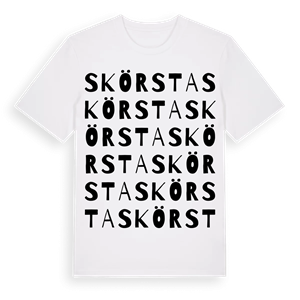 Skörsta ordlek t-shirt – ekologisk bomull t-shirt från Pinshirt