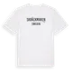 White t-shirt med Skräckmaren i Sverige t-shirt
