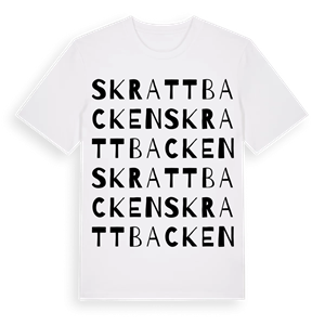 Skrattbacken ordlek t-shirt – ekologisk bomull t-shirt från Pinshirt