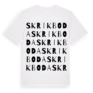 Skrikboda ordlek t-shirt – ekologisk bomull t-shirt från Pinshirt