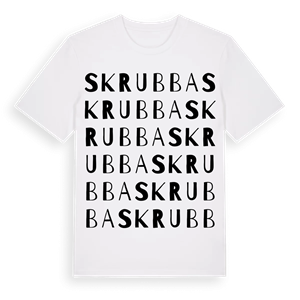 Skrubba ordlek t-shirt – ekologisk bomull t-shirt från Pinshirt