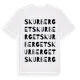 White t-shirt med Skurberget ordlek t-shirt