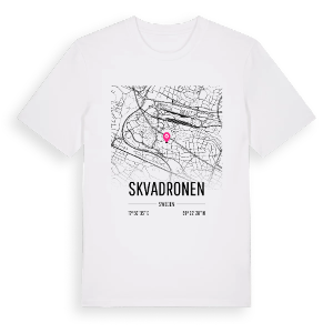 Skvadronen karta t-shirt – ekologisk bomull t-shirt från Pinshirt