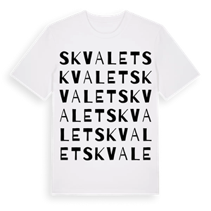 Skvalet ordlek t-shirt – ekologisk bomull t-shirt från Pinshirt
