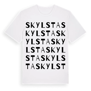 Skylsta ordlek t-shirt – ekologisk bomull t-shirt från Pinshirt