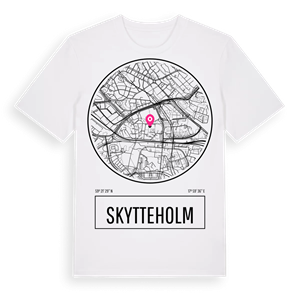 Skytteholm t-shirt – ekologisk bomull t-shirt från Pinshirt
