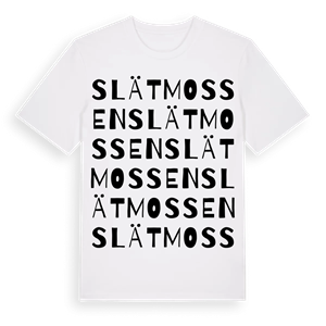 Slätmossen ordlek t-shirt – ekologisk bomull t-shirt från Pinshirt