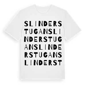 Slinderstugan ordlek t-shirt – ekologisk bomull t-shirt från Pinshirt
