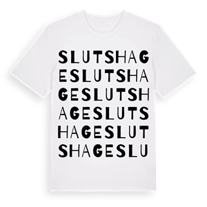 Sluts hage ordlek t-shirt – ekologisk bomull t-shirt från Pinshirt