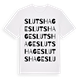 Sluts hage ordlek t-shirt