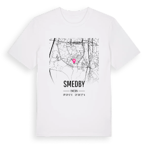 Smedby karta t-shirt – ekologisk bomull t-shirt från Pinshirt