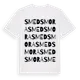 White t-shirt med Smedsmora ordlek t-shirt