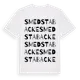 White t-shirt med Smedsta Backe ordlek t-shirt