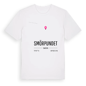Smörpundet karta t-shirt – ekologisk bomull t-shirt från Pinshirt