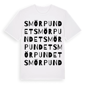 Smörpundet ordlek t-shirt – ekologisk bomull t-shirt från Pinshirt