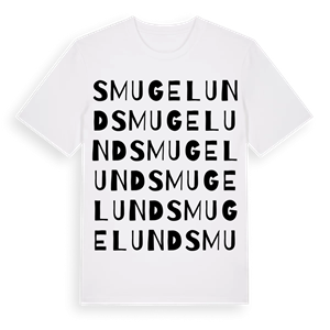 Smugelund ordlek t-shirt – ekologisk bomull t-shirt från Pinshirt