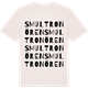 Vintage White t-shirt med Smultronören ordlek t-shirt