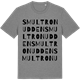 Mid Heather Gray t-shirt med Smultronudden ordlek t-shirt