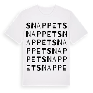 Snappet ordlek t-shirt – ekologisk bomull t-shirt från Pinshirt