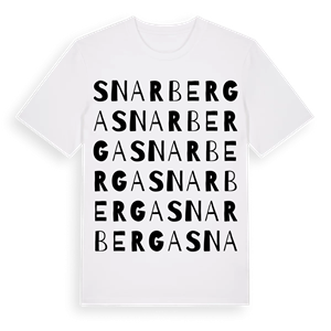 Snarberga ordlek t-shirt – ekologisk bomull t-shirt från Pinshirt