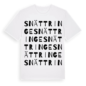 Snättringe ordlek t-shirt – ekologisk bomull t-shirt från Pinshirt
