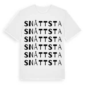 Snåttsta ordlek t-shirt – ekologisk bomull t-shirt från Pinshirt