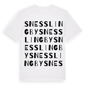 Snesslingby ordlek t-shirt – ekologisk bomull t-shirt från Pinshirt