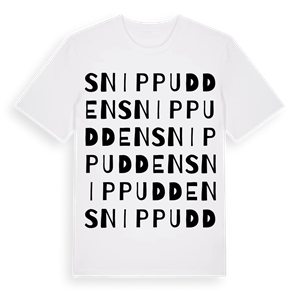Snippudden ordlek t-shirt – ekologisk bomull t-shirt från Pinshirt