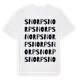 White t-shirt med Snorp ordlek t-shirt
