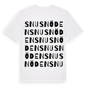 Snusnöden ordlek t-shirt – ekologisk bomull t-shirt från Pinshirt