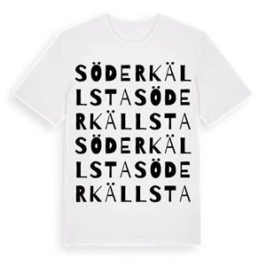 Söder Källsta ordlek t-shirt – ekologisk bomull t-shirt från Pinshirt