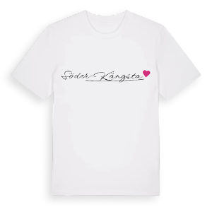 Söder-Kängsta hjärta t-shirt – ekologisk bomull t-shirt från Pinshirt