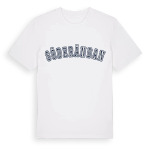 Söderändan college t-shirt – ekologisk bomull t-shirt från Pinshirt