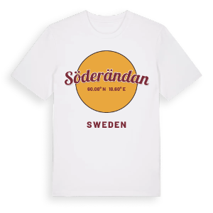 Söderändan cirkel t-shirt – ekologisk bomull t-shirt från Pinshirt