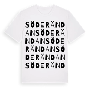 Söderändan ordlek t-shirt – ekologisk bomull t-shirt från Pinshirt